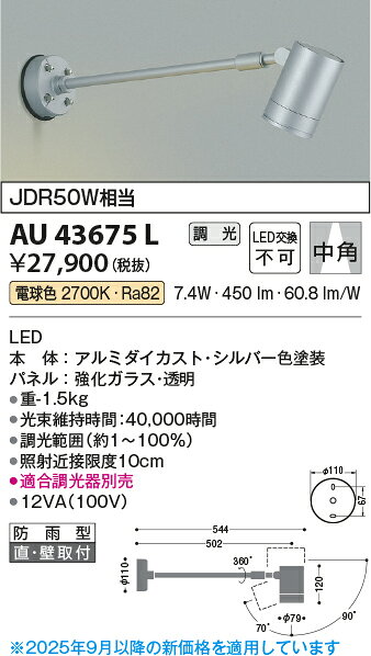 KOIZUMI コイズミ照明 LEDアウトドアスポット AU43675L