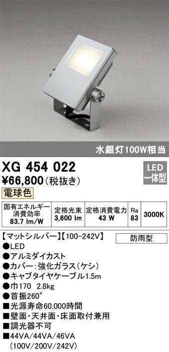 ODELICオーデリック(OS) LED投光器 XG454022 2