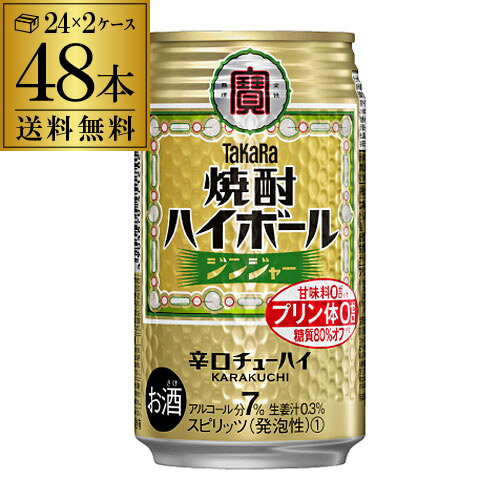   タカラ 焼酎ハイボール ジンジャー 350ml缶×2ケース（48缶）宝酒造 YF 父の日