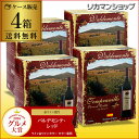 《箱ワイン》バルデモンテ・レッド　3L×4箱【ケース(4箱入)】【送料無料】[ボックスワイン][BOX][BIB][バッグインボックス][長S]