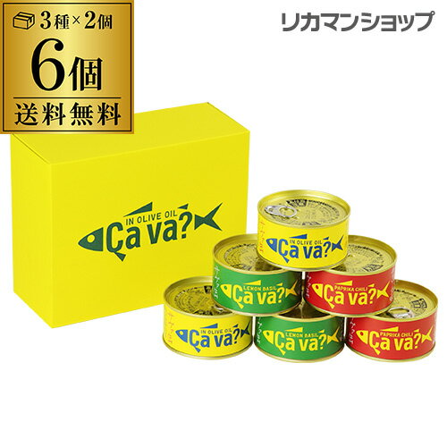 サヴァ缶 3種アソートセット 岩手県産 送料無料 他商品と同梱不可170g 3種 各2個 計6個 缶切り不要1個あたり426円(税別)国産サバのオリーブオイル漬け レモンバジル味 パプリカチリソース味ギフト 贈り物 プレゼント 長S