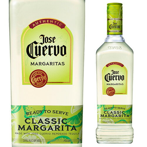 クエルボ マルガリータ 700ml 18度 ＜正規品＞ アサヒ Jose Cuervo TEQUILA メキシコ テキーラベース リキュール 長S 父の日 早割