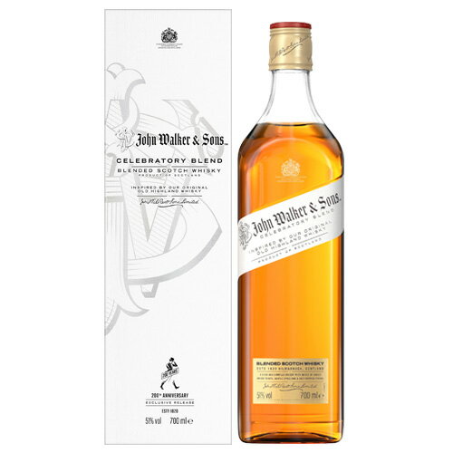 ジョンウォーカー＆サンズ セレブラトリー ブレンド 700ml 51度 スコットランド スコッチ ブレンデッド ウイスキー ジョニーウォーカー 200周年記念 whisky 長S 父の日