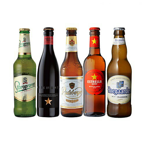 ビール飲み比べセット 【全品P3倍 5/15限定】世界のビール5本飲み比べセット スペイン産高級ビール入！スペイン ドイツ ベルギーなどビール本場より大集結！ 長S 母の日 父の日 ドリンク 酒 母の日 父の日 早割