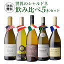 先着限り300円クーポン1本あたり2,580円(税込) 送料無料 世界のシャルドネ 飲み比べ 5本セット9弾 白 ワイン セット 品種 浜運A 送料無料 クリス...
