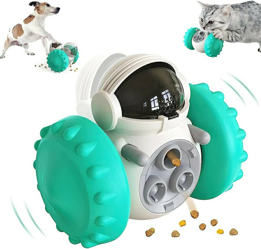 ペット給餌おもちゃ 犬猫 おやつ おもちゃ おや おやつボール 自動給餌器 倒れないエッグ 知育玩具 知..