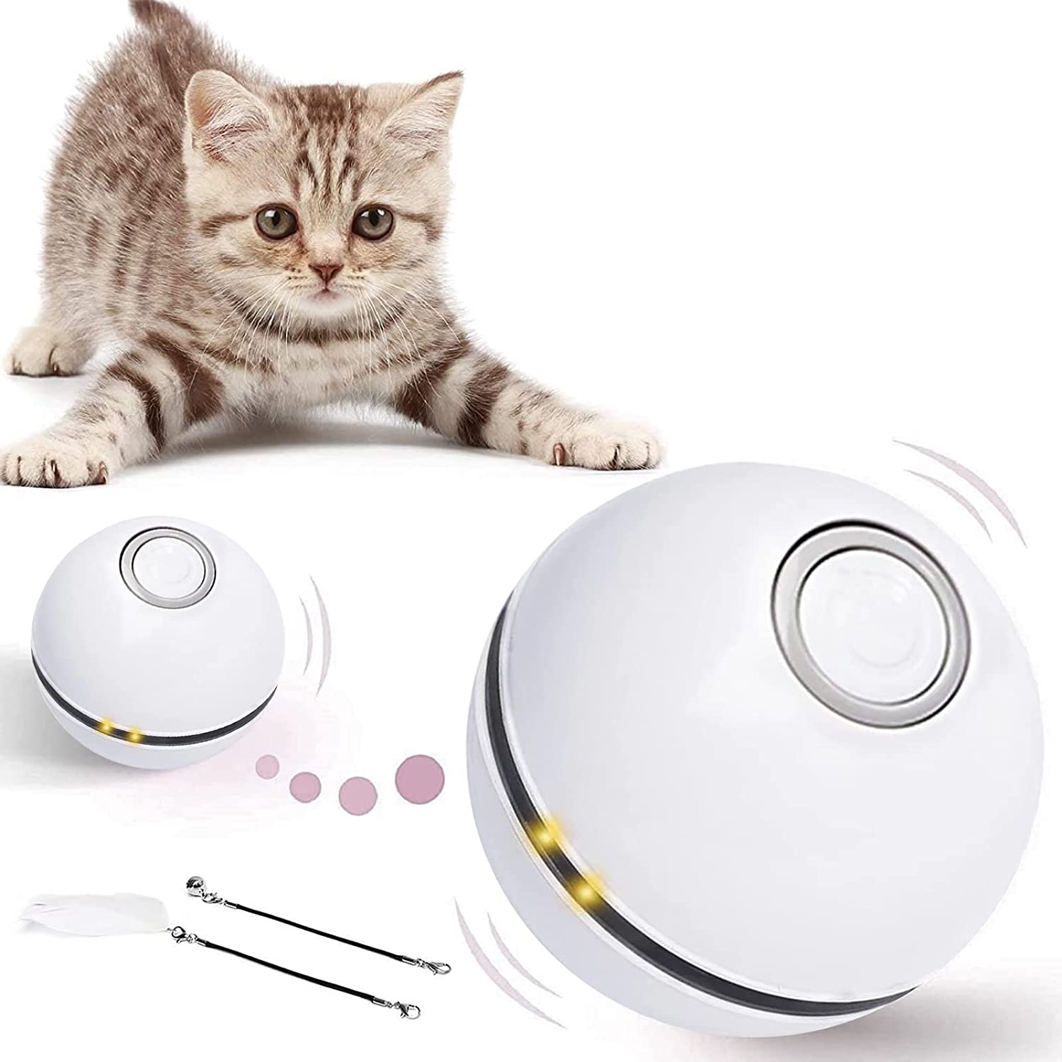 猫 自動 おもちゃ 猫おもちゃ電動 猫 電動ボール 玩具 猫 電動 おもちゃ ボール 猫 光るボール 猫 おも..