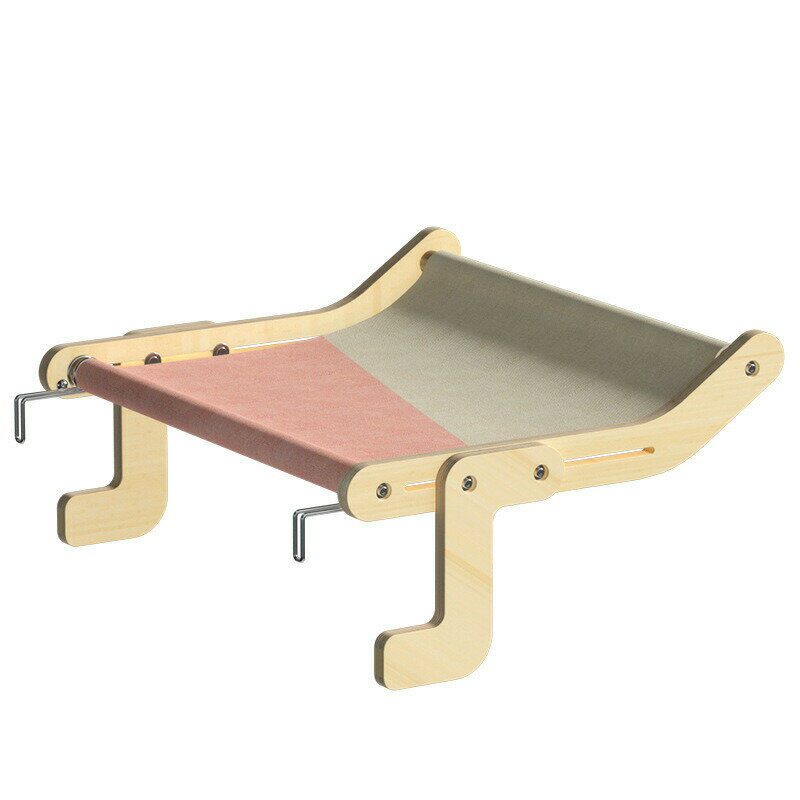 猫ベッド 猫窓用ハンモック 猫窓用ベッド ウインドウベッド 窓辺ペットベッド 木製 引っ掛ける式 猫窓..