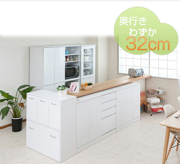 キッチンシリーズFace　5分別ダストボックス　ホワイト 3