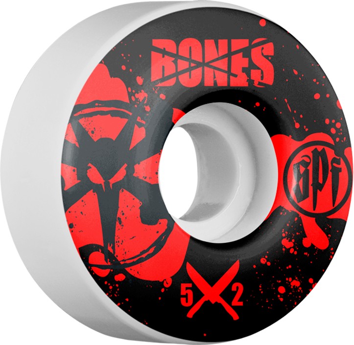 Bones(ボーンズ) WHEEL　 SPF CRIME SCENE 52MM White (ボーンズ　ウィール　スケートボード)　少し日焼け商品