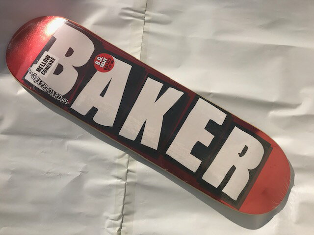 【BAKER】8.0×31.5　 Brand Logo Red Foil 　Skateboard Deckベイカー スケートボード デッキ