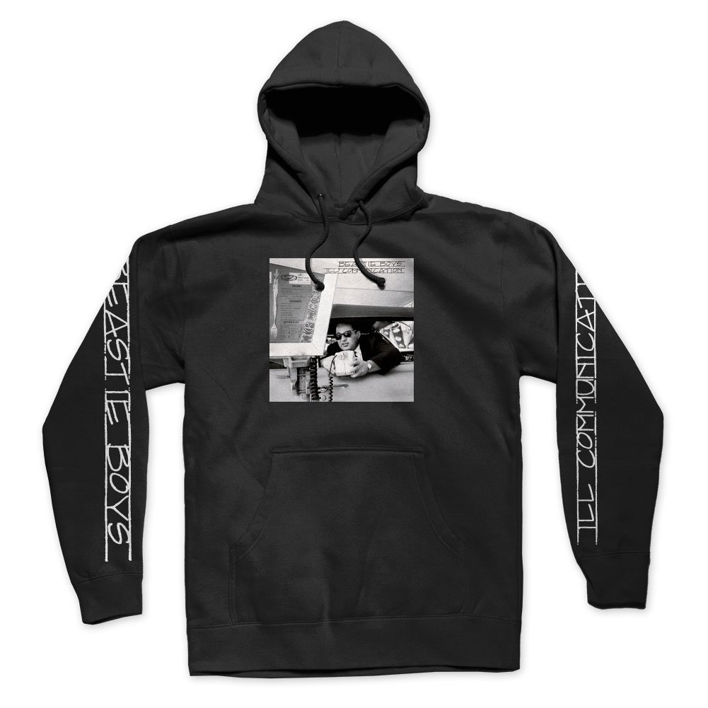 BEASTIE BOYS ビースティ・ボーイズ　Ill　Communication Pullover Hoodie (Black)パーカー・オフィシャル！