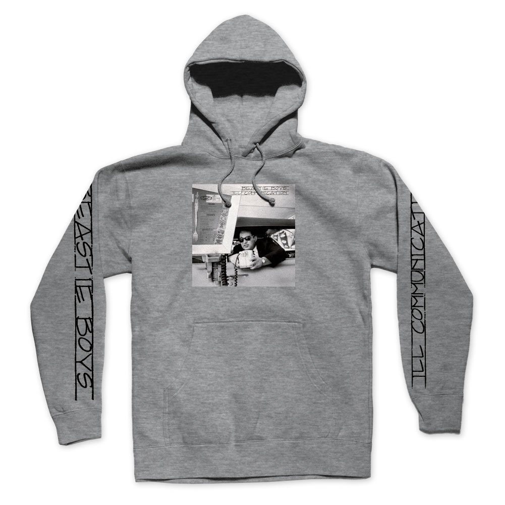 BEASTIE BOYS ビースティ・ボーイズ　Ill Communication Pullover Hoodie (Grey)　パーカー・オフィシャル！