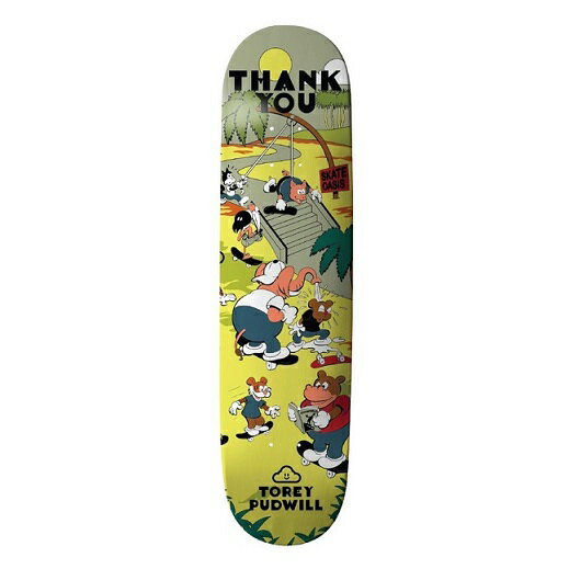 商品説明【Thank You】8.0 x 31.6　 TOREY PUDWILL SKATE OASIS Skateboard Deck　サンキュー　スケートボード　デッキ “デッキテープ　（MOB Grip Tape　、Jessup Gr...