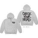 BEASTIE BOYS ビースティ・ボーイズ　CHECK YOUR HEAD Pullover Hoodie (グレー)　パーカー・オフィシャル！