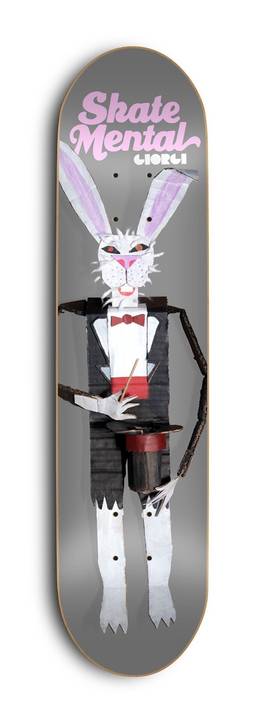 【Skate Mental】8.125 x 31.8 　Giorgio Rabbit Doll Grey Skateboard Deck スケート　メンタル　スケートボード　デッキ