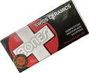 BONES SWISS CERAMIC BEARING 　ボーンズ 　スイス 　セラミック 　ベアリング ブランド：BONES BEARINGS(ボーンズ ベアリング) モデル：Swiss Ceramics Bearings 8個セット（スペーサー 説明書 ステッカー付き）