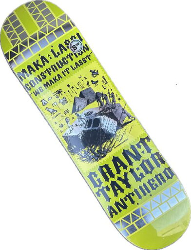 【ANTI HERO】8.38. x 32.25 GRANT TAYLOR MAKALASSI CONSTRUCTION Skateboard Deck アンチヒーロー スケートボード デッキ 【ANTI HERO】8.38. x 32.25 GRANT TAYLOR MAKALASSI CONSTRUCTION Skateboard Deck アンチヒーロー スケートボード デッキ