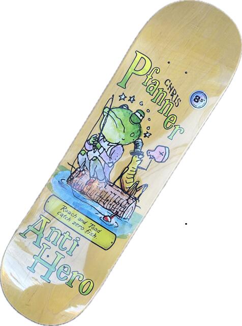 【ANTI HERO】8.5 x 32.25 CHRIS PFANNER ROACH AND TOAD Skateboard Deck アンチヒーロー スケートボード デッキ
