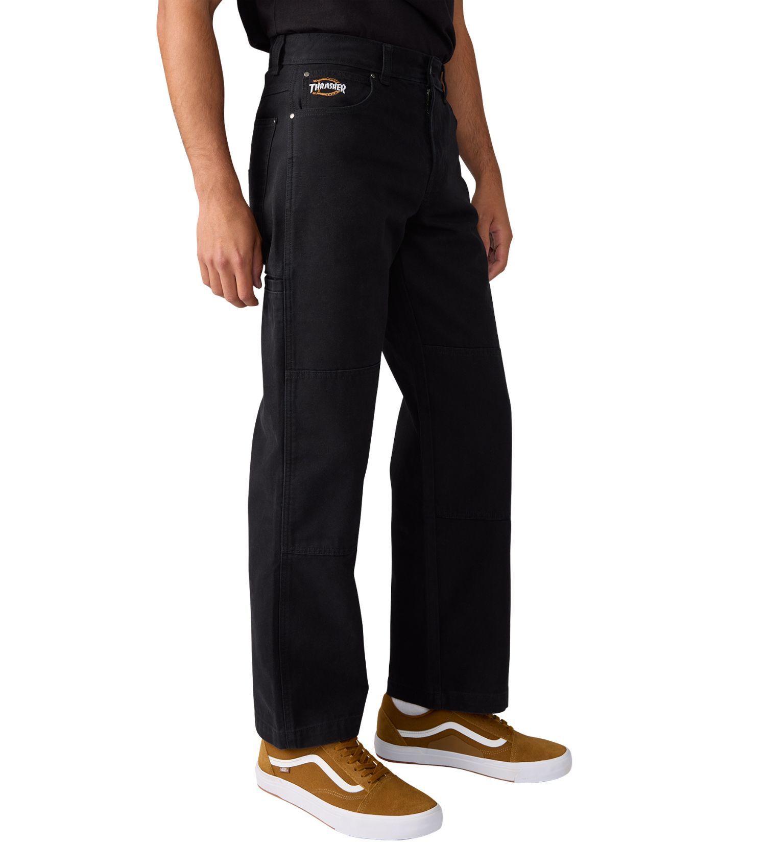 Rakuten - 【Dickies x THRASHER】Double knee pants　ディッキーズ　ダブルニーパンツ　ブラック
