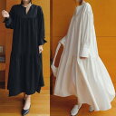 ティアード ワンピース カジュアル ロング丈 袖あり シャツワンピース 長袖 おしゃれ レディース ドレス スキッパー ミモレ丈 ゆったり きれいめ シンプル ...