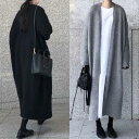 コート ジャケット ニットカーディガン アウター レディース きれいめ カジュアル 羽織 ロング丈 おしゃれ 長袖 可愛い エレガント シンプル ゆったり 体型カバー 大きいサイズ ブラック 黒 グレー 春 秋 冬 20代 30代 40代 50代