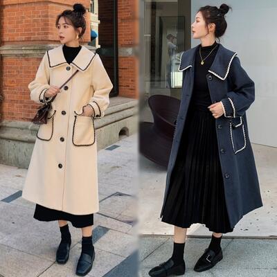 チェスターコート ステンカラーコート レディース 秋 冬 ロングコート きれいめ カジュアル アウターロングコート おしゃれ 長袖 可愛い フェミニン ビッグカ...