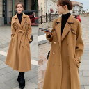 チェスターコート アウター レディース ジャケット ロングコート きれいめ カジュアル 長袖 トラッド おしゃれ 可愛い エレガント かっこいい 大きいサイズ ウエストベルト クラシカル ブラウン 春 秋 冬 20代 30代 40代 50代