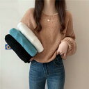 トップス レディース セーター ニット パフスリーブ きれいめ カジュアル 長袖 ショート丈 おしゃれ 可愛い フェミニン シンプル ベーシック オーバーサイズ...