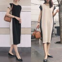 ワンピース ロングワンピ 袖あり バイカラー 切り替え きれいめ カジュアル 半袖 ミモレ丈 おしゃれ レディース 大人 可愛い ワンピ ドレス フェミニン 配...