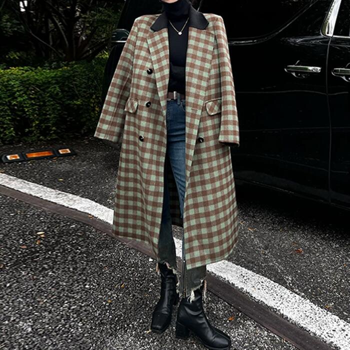 楽天市場】ウール コート(柄チェック)(レディース 楽天市場】ウール コート(柄チェック)(レディース