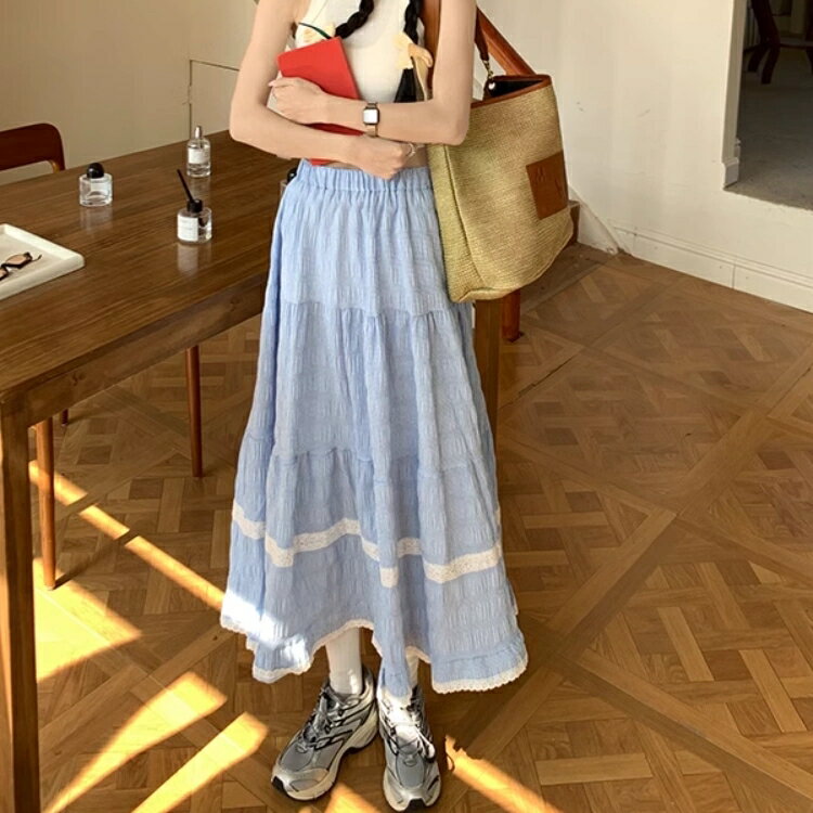 ボトムス スカート レディース ギンガムチェック エレガント きれいめ カジュアル サッカー レース ミモレ丈 大人 可愛い ロングスカート フレアスカート お...