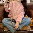 【6/28 10時~ セール対象商品】アウター コート ジャケット ファー ブルゾン カーディガン ノーカラー レディース 大人 可愛い きれいめ カジュアル エレガント フェミニン 長袖 ショート丈 おしゃれ シンプル 上品 ピンク グレー ホワイト 白 春 秋 冬 20代 30代 40代 50代