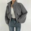 【9/3 20時~ セール対象商品】アウター ジャケット コート スタンドカラー ブルゾン エレガント レディース 大人 可愛い 長袖 きれいめ カジュアル フェミニン おしゃれ シンプル カーディガン 羽織り 韓国 ベージュ グレー ブラック 黒 春 秋 冬 20代 30代 40代 50代