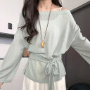 トップス Tシャツ カットソー シアー エレガント レディース 大人 可愛い 長袖 きれいめ カジュアル おしゃれ 薄手 透け感 ボートネック シンプル ナチュラル ブルー 青 グリーン 緑 ピンク ホワイト 白 春 秋 夏 20代 30代 40代 50代