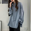 【9/3 20時~ セール対象商品】トップス ブラウス シャツ 無地 エレガント レディース 大人 可愛い きれいめ カジュアル フェミニン 長袖 おしゃれ シンプル 通勤 オフィス ベーシック パープル 紫 ベージュ ブルー 青 ホワイト 白 ブラック 黒 春 秋 冬 20代 30代 40代 50代