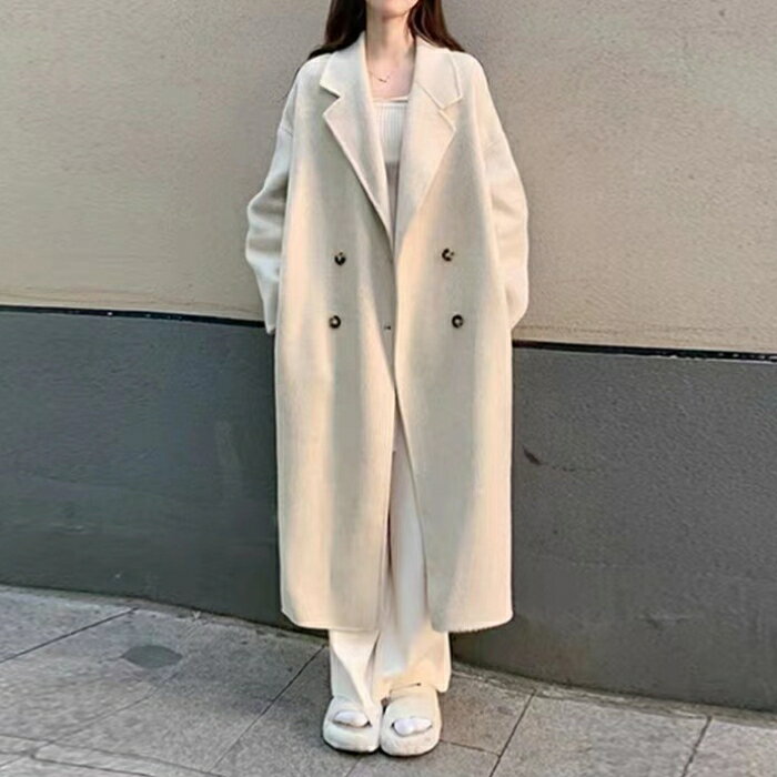 アウター コート ジャケット レディース きれいめ カジュアル 大人可愛い 春 秋 冬 ウール混 チェスター テーラード 長袖 ロング丈 ロングコート オーバーサイズ グレー ベージュ 20代 30代 40代 50代 XS S M L XL