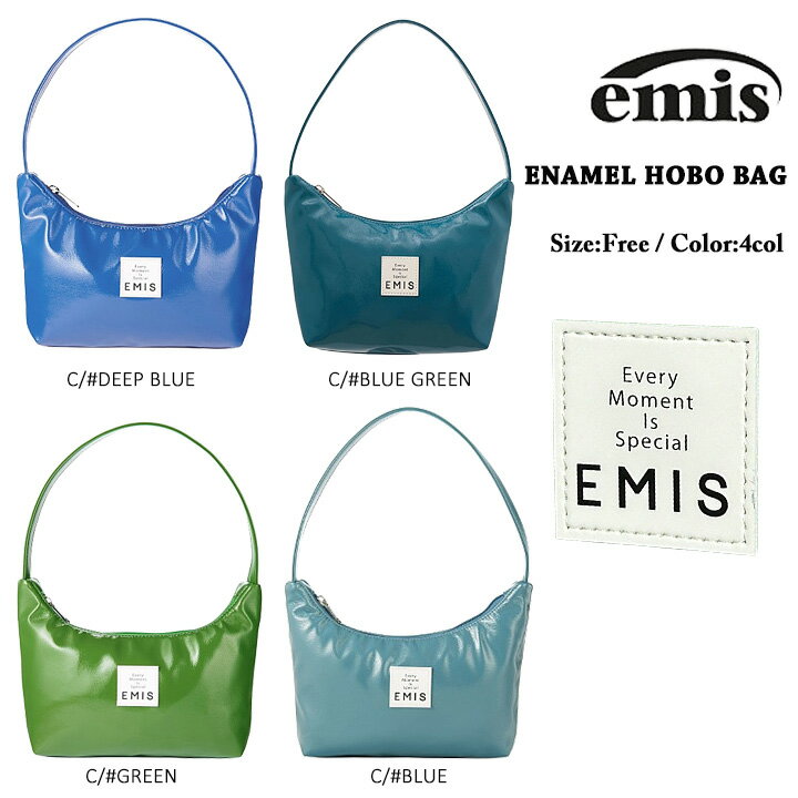 emis Хå Bag  TAGsդ ENAMEL HOBO BAG emis ߥ ߥ  ̵ ڹ͵֥ Хå ʥ ϥɥХå ǥ ͵ ڹեå     ڹ֥ K-POPɥ emis