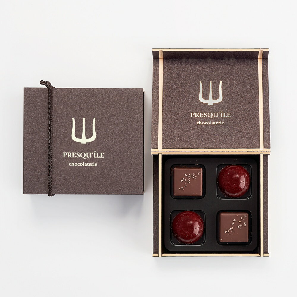 ボンボンショコラ・ラフィーユ4個入り|プレスキル ショコラトリーチョコレート ボンボンショコラ お返し ご褒美 お取り寄せ おしゃれ 上品 豪華 人気 おすすめ プレゼント ギフト 手土産 ワイン 誕生日 お土産 退職 内祝い 高級 直送 産直 送料無料 お酒スイーツ