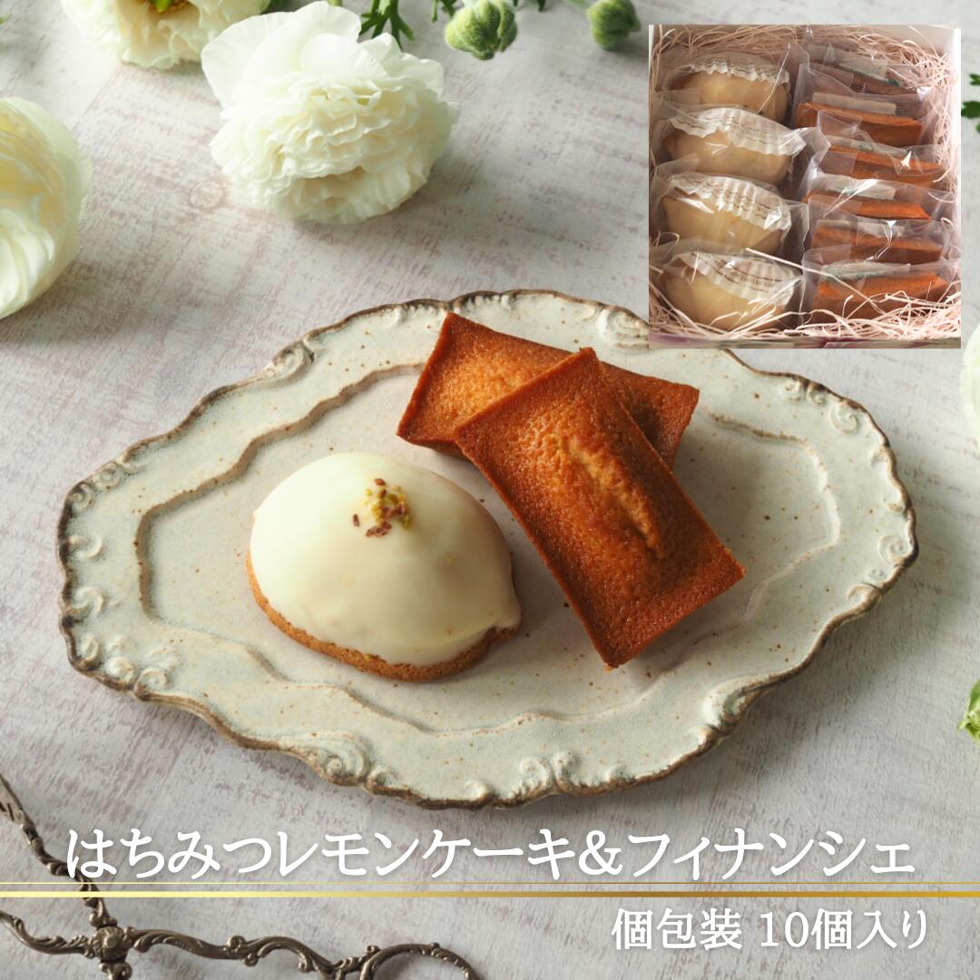 新潟養蜂のハチミツ使用 レモンケーキ&フィナンシェギフト 10個入り｜新潟の新星「DRESS」特製 蜂蜜 お取り寄せ スイーツ 人気 おすすめ プレゼント ギフト 手土産 土産 有名店 れもん レモンスイーツ 個包装 焼菓子 焼き菓子 檸檬 フィナンシェ 父の日