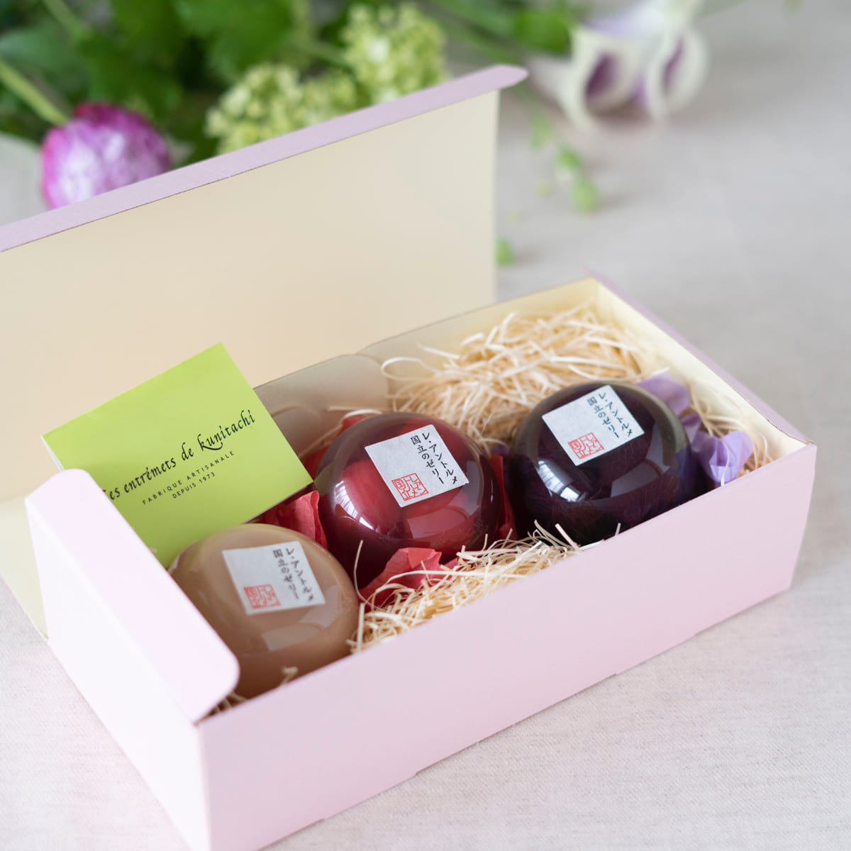 夏季限定 ・特製「夏の涼菓」ゼリー3種｜レ・アントルメ国立夏季限定 果物 くだもの フルーツ ゼリー セット お取り寄せスイーツ 人気 おすすめ プレゼント ギフト 手土産 土産 父の日 プレゼント 夏ギフトのサムネイル