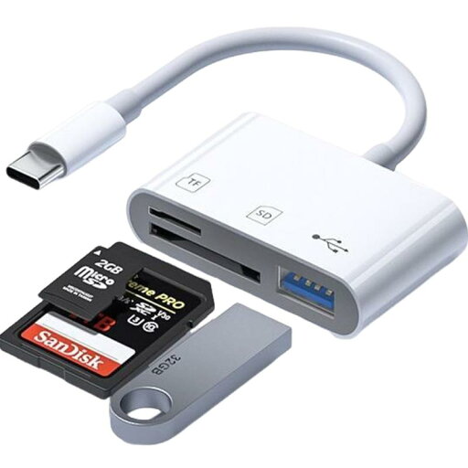 タイプc USB 変換 SDカードリーダー 3in1 USB/SD/TF変換アダプタ 設定不要 写真/ビデオ USB3.0 高速 双方向転送 メモリカードリーダー OTG機能 2TB対応 読み込み iPad Pro/MacBook/Chromebook/ タイプc USB 変換 SDカードリーダー 3in1 USB/SD/TF変換アダプタ 設定不要 写真/ビデオ USB3.0 高速 双方向転送 メモリカードリーダー OTG機能 2TB対応 読み込み iPad Pro/MacBook/Chromebook/