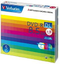 Verbatim バーベイタム 1回記録用 DVD-R DL 8.5GB 5枚 ホワイトプリンタブル 片面2層 2-8倍速 DHR85HP5V1(2)