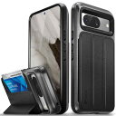 VENA vCommute ウォレットケース Google Pixel 8, Pixel 8 Pro (2023) 対応 (軍用グレード落下保護) フリップレザーカバー カードスロットホルダー キックスタンド付き(3)