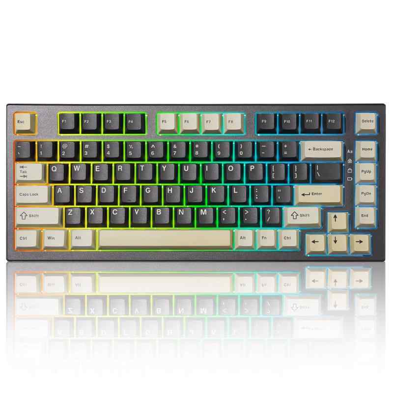 YUNZII RT80 82キー ラピッドトリガー キーボード ホールエフェクト ワイヤレス メカニカルキーボード Bluetooth/2.4GHz/有線 ゲーミング 磁気スイッチ RGB ガスケットマウント ホットスワップ カス