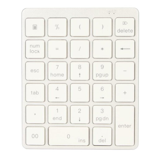 テンキー、28キーBT 3.0財務会計チョコレートキーデザインタッチタイピングデュアル接続モード、オフィス用ポータブルキーボード テンキー、28キーBT 3.0財務会計チョコレートキーデザインタッチタイピングデュアル接続モード、オフィス用ポータブルキーボード