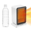 POLENTAT セラミックヒーター 電気ファンヒーター 小型 1300W 900W 500W 4段階切替 温風式 6-8畳対応 3秒速暖 70°首振り 転倒自...