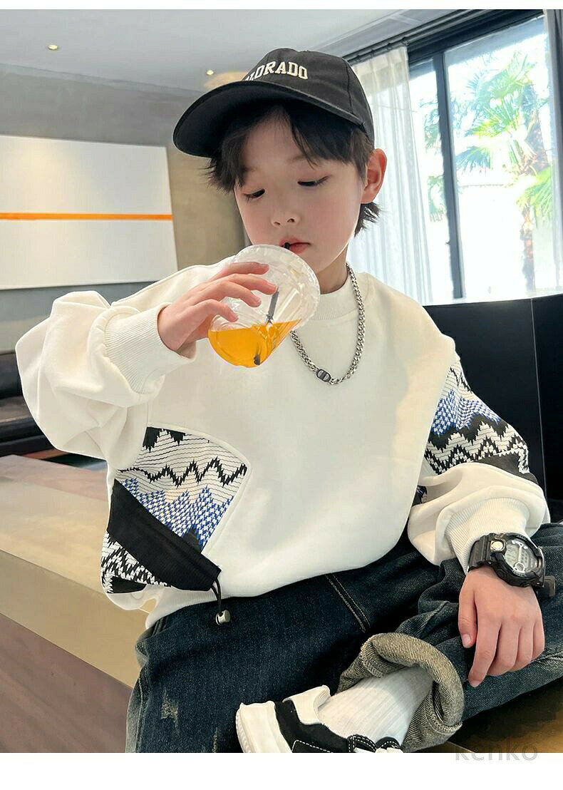 【送料無料】パーカートレーナー 男の子 パーカー 子供服 プリントパーカー プルオ...