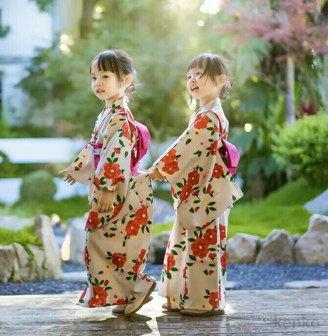 【送料無料】着物 フルセット 七五三 女の子 女児 3点セットブランド 赤 子ども お...