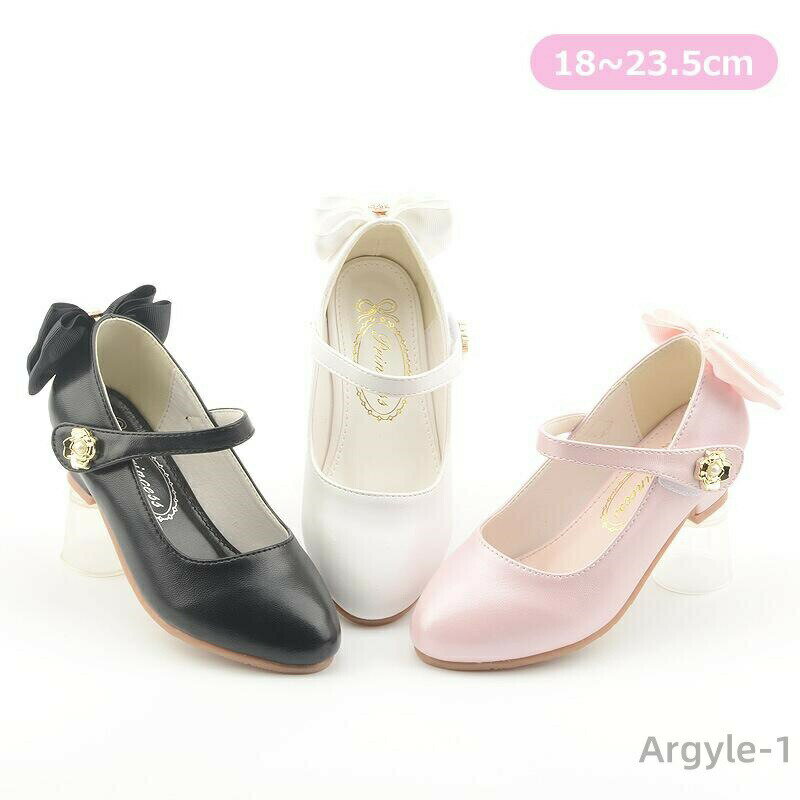 数量限定クーポン配布中●【送料無料】女の子 キッズ ヒール 子供靴 革靴 パンプス ドレスシューズ ピアノ発表会 ジュニア シューズ 結婚式 プリンセス キッズ